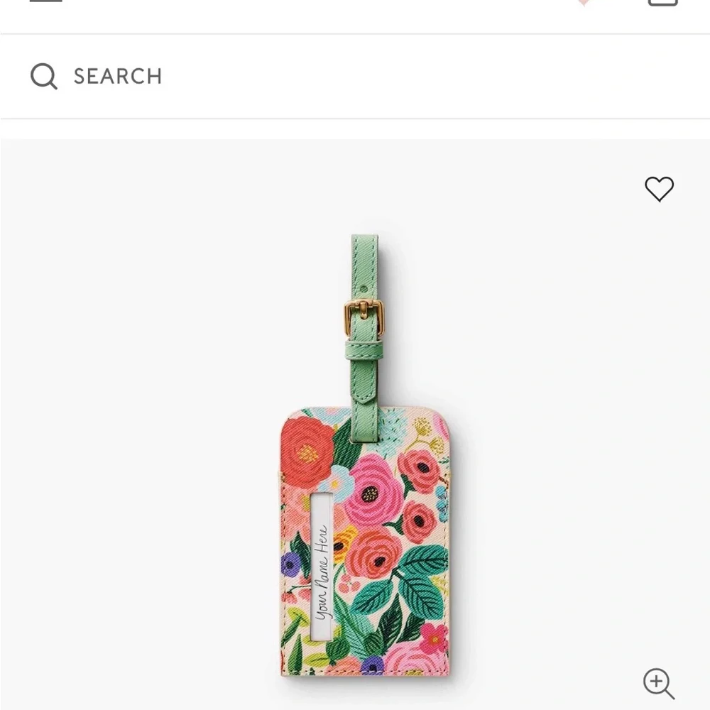Rifle Paper Co. Floral Luggage Tag - Picture 3 of 3